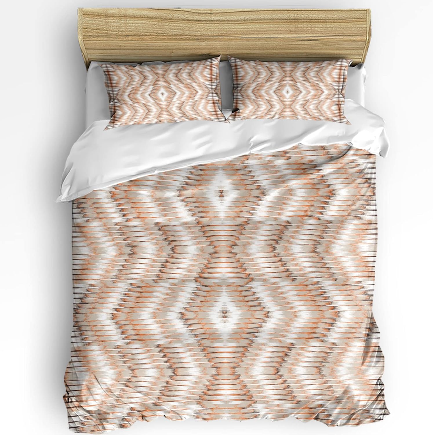 OComster California King Duvet Cover Set with 2 Pillowcases 1