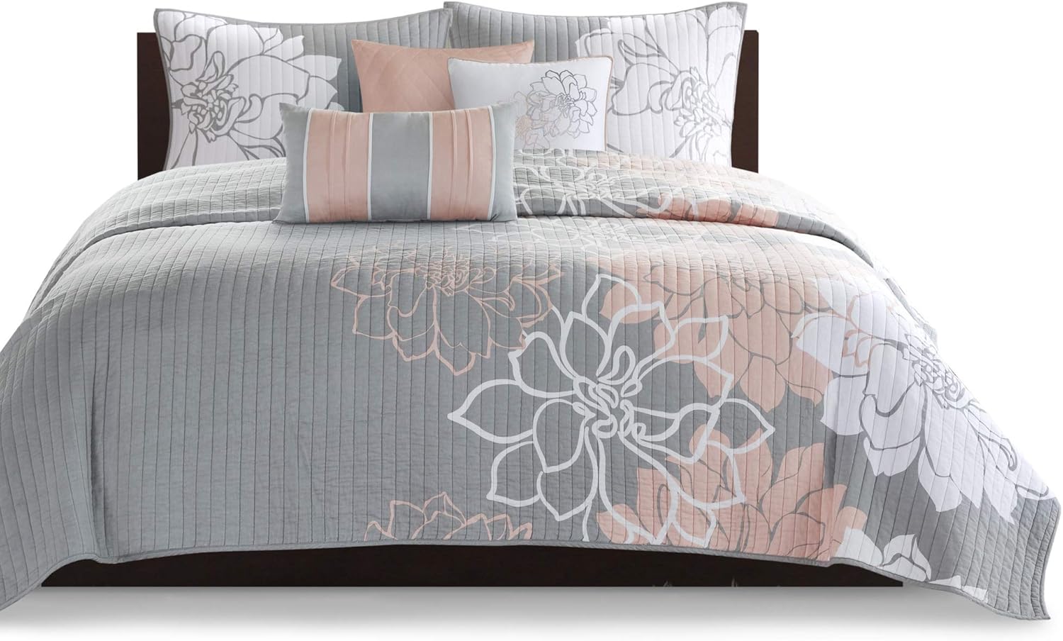 Madison Park Lola 6 Piece Cotton Quilt Set
