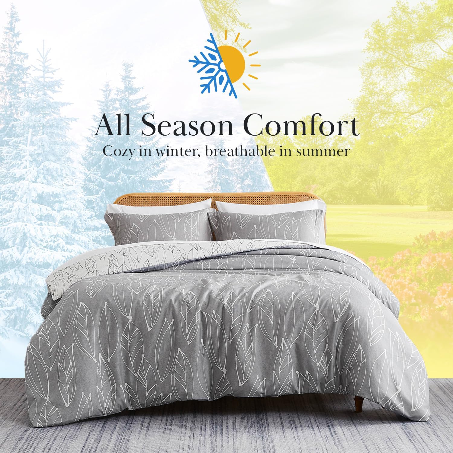 Southshore Fine Living King Down Alternative Comforter Set - Grey