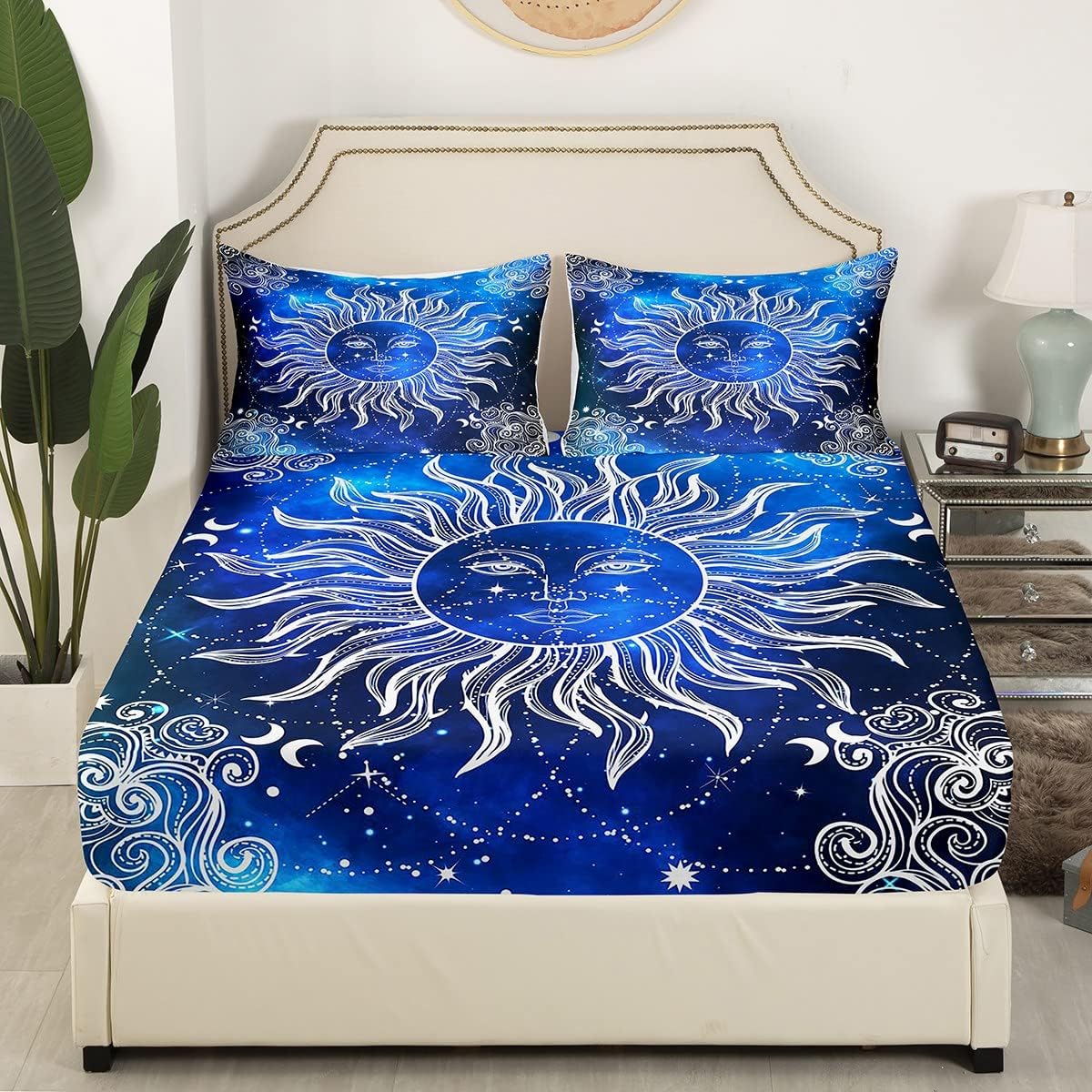 Boho Paisley Floral Sheet Set Queen Size