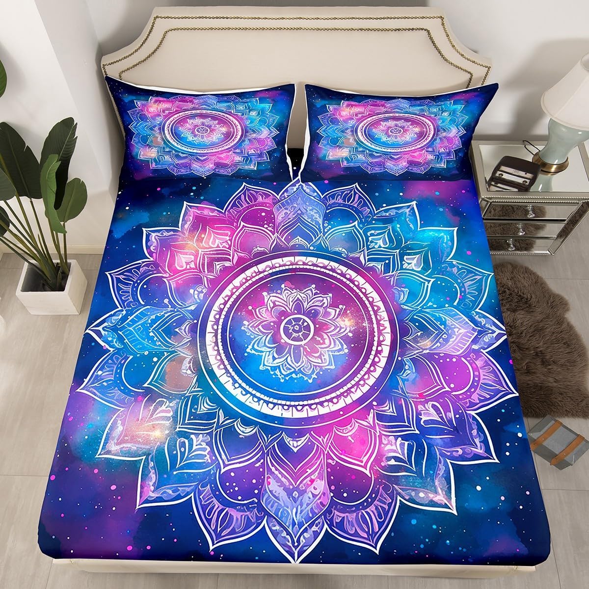Feelyou Outer Space Galaxy Sheet Set for Kids