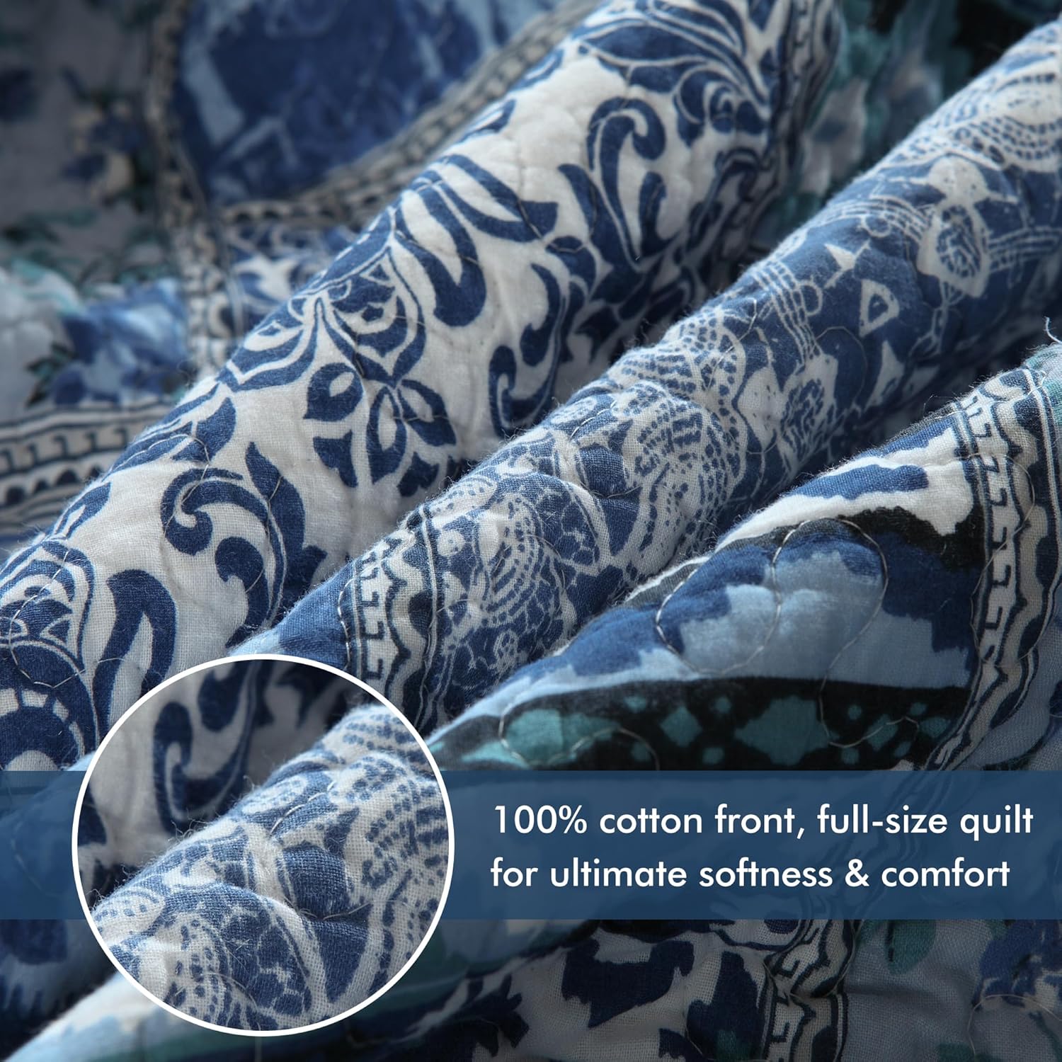 Etwel Queen Quilt Bedding Set with Pillow Shams