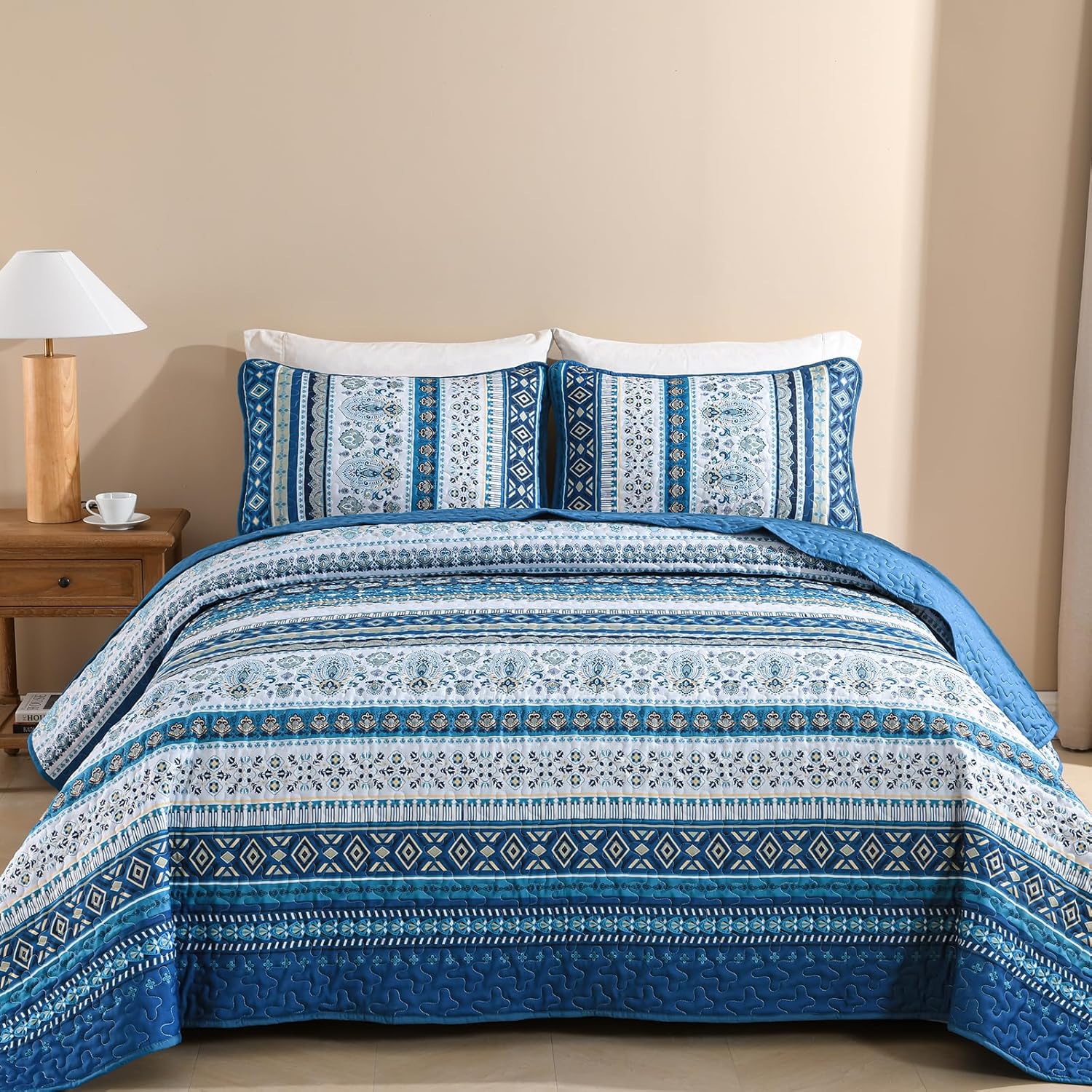 Goodidea Boho Quilt Set Queen Size 3 Piece 1