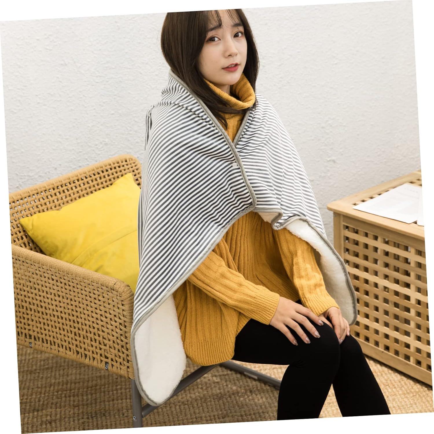 Levemolo Electric Throw Blanket Fast Heating USB Portable