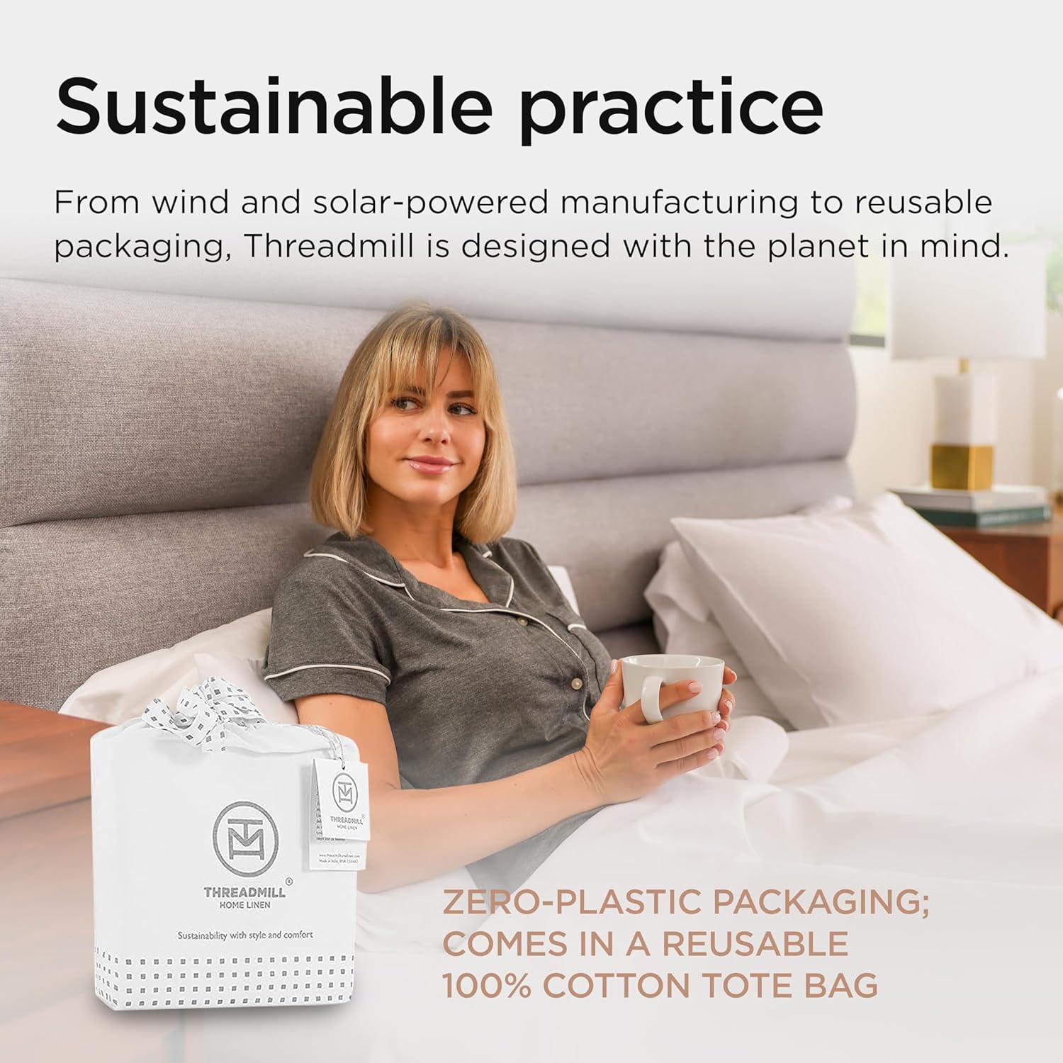 Threadmill Supima Cotton Sheets California King 1000 Thread Count 4 Pc Set