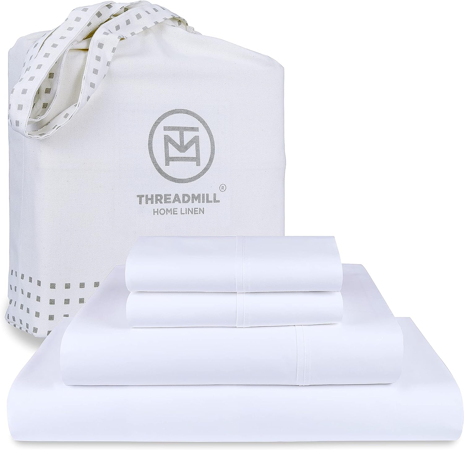 Threadmill Supima Cotton Sheets California King 1000 Thread Count 4 Pc Set