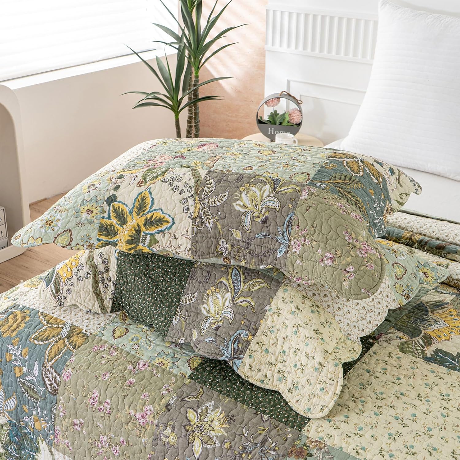 YAYIDAY Oversized King Bedspread Quilt Set 100 Cotton