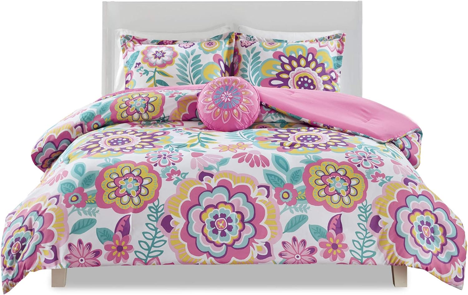 Mi Zone Camille Comforter Set 3 Piece TwinXL Pink Floral Bedding