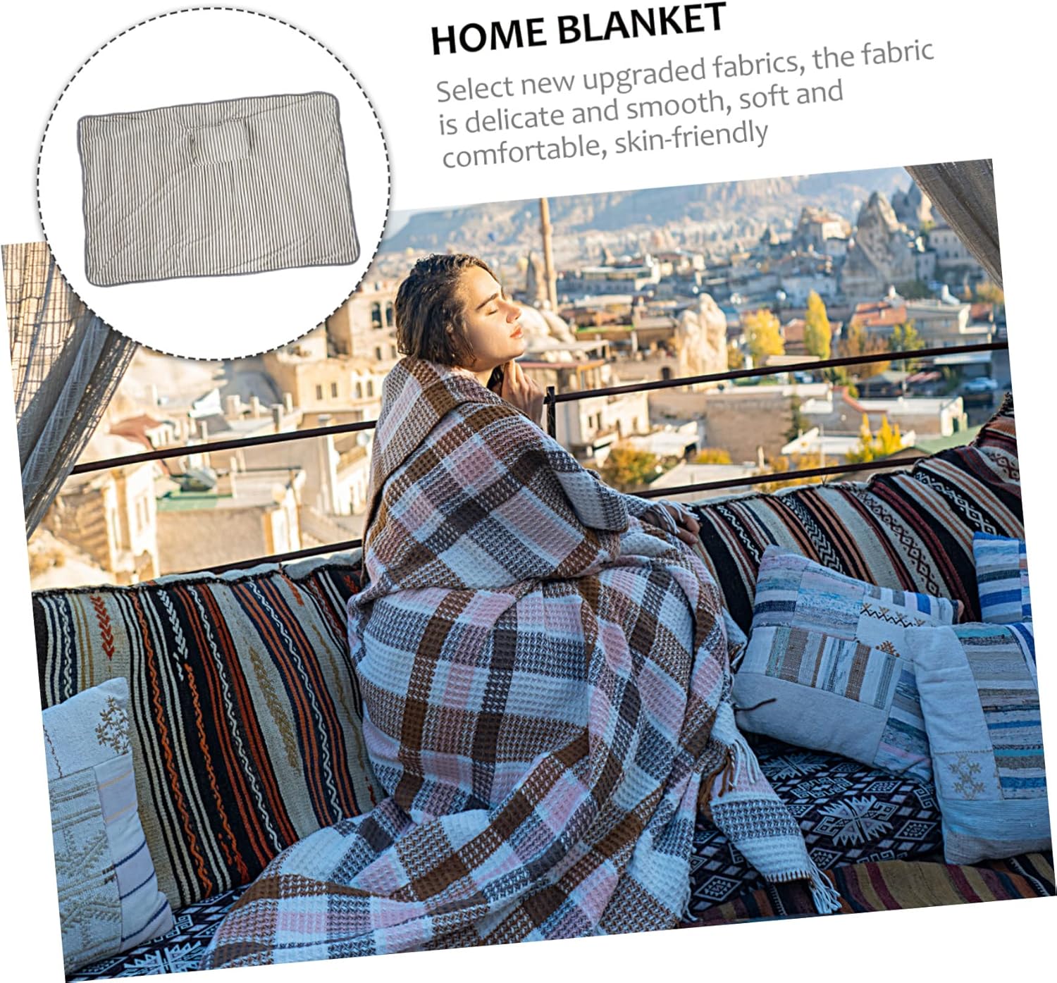 Alipis Heated Blanket Winter Electric Warm Quick Heat