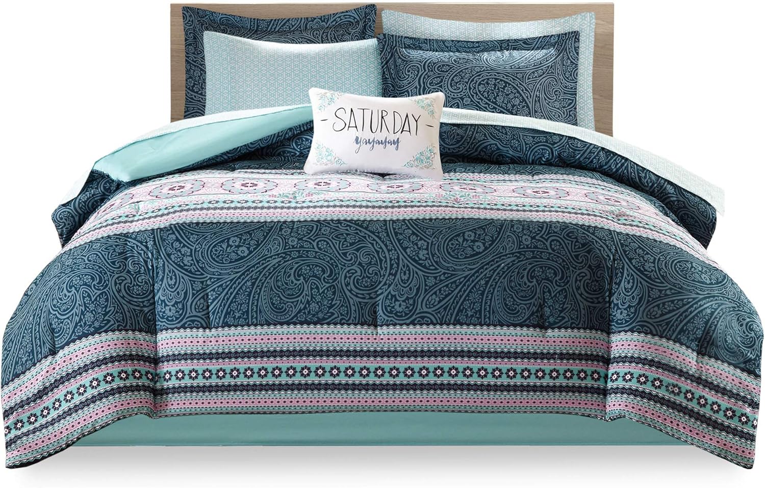 Intelligent Design Gemma Comforter Set Twin XL Teal