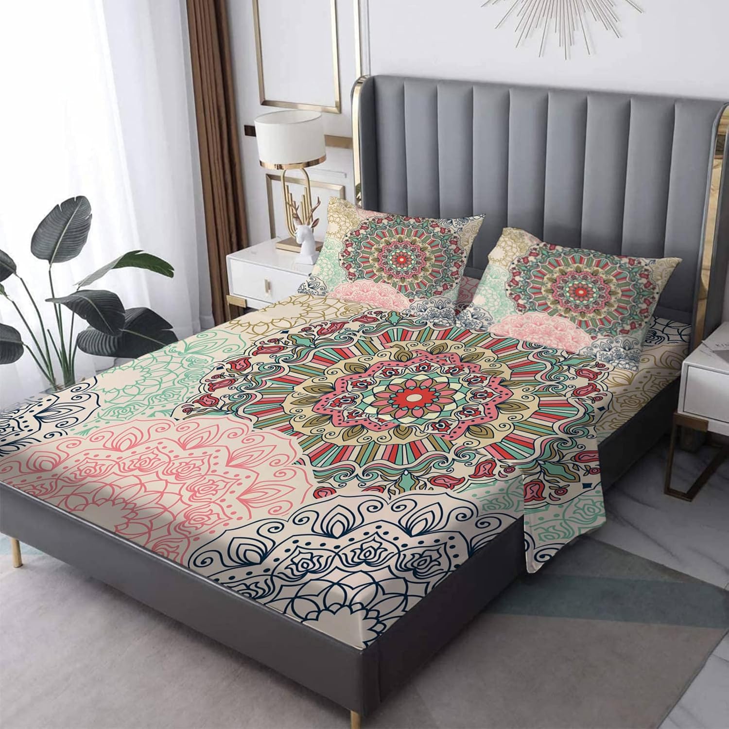 Mandala Sheets Twin XL - Boho Bedding Set