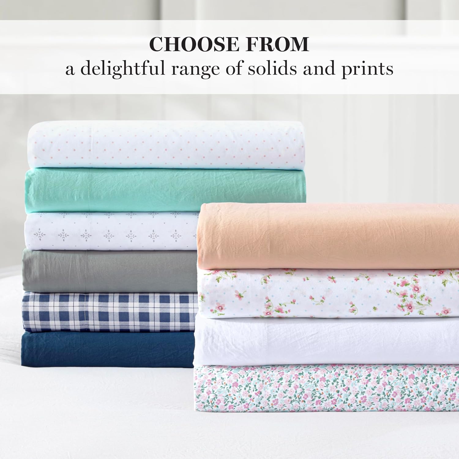 Martha Stewart Ultra Soft Microfiber 4 Piece King Sheet Set Pink Blue