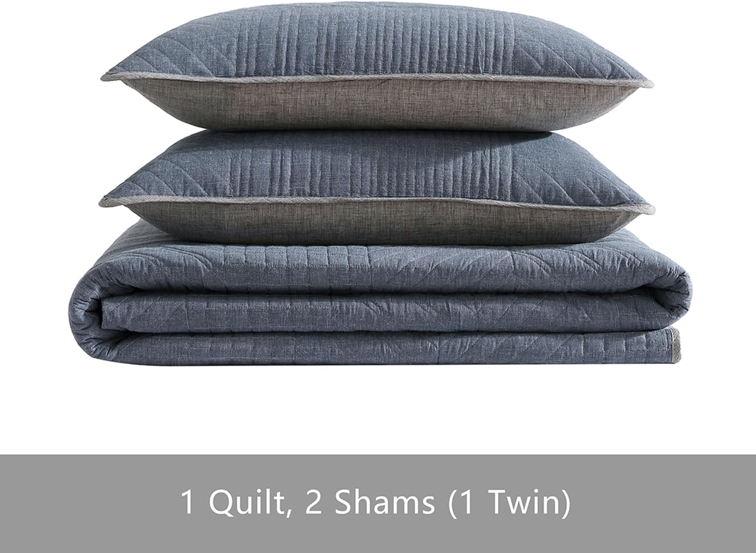 Eddie Bauer Twin Quilt Set - Reversible with Matching Sham