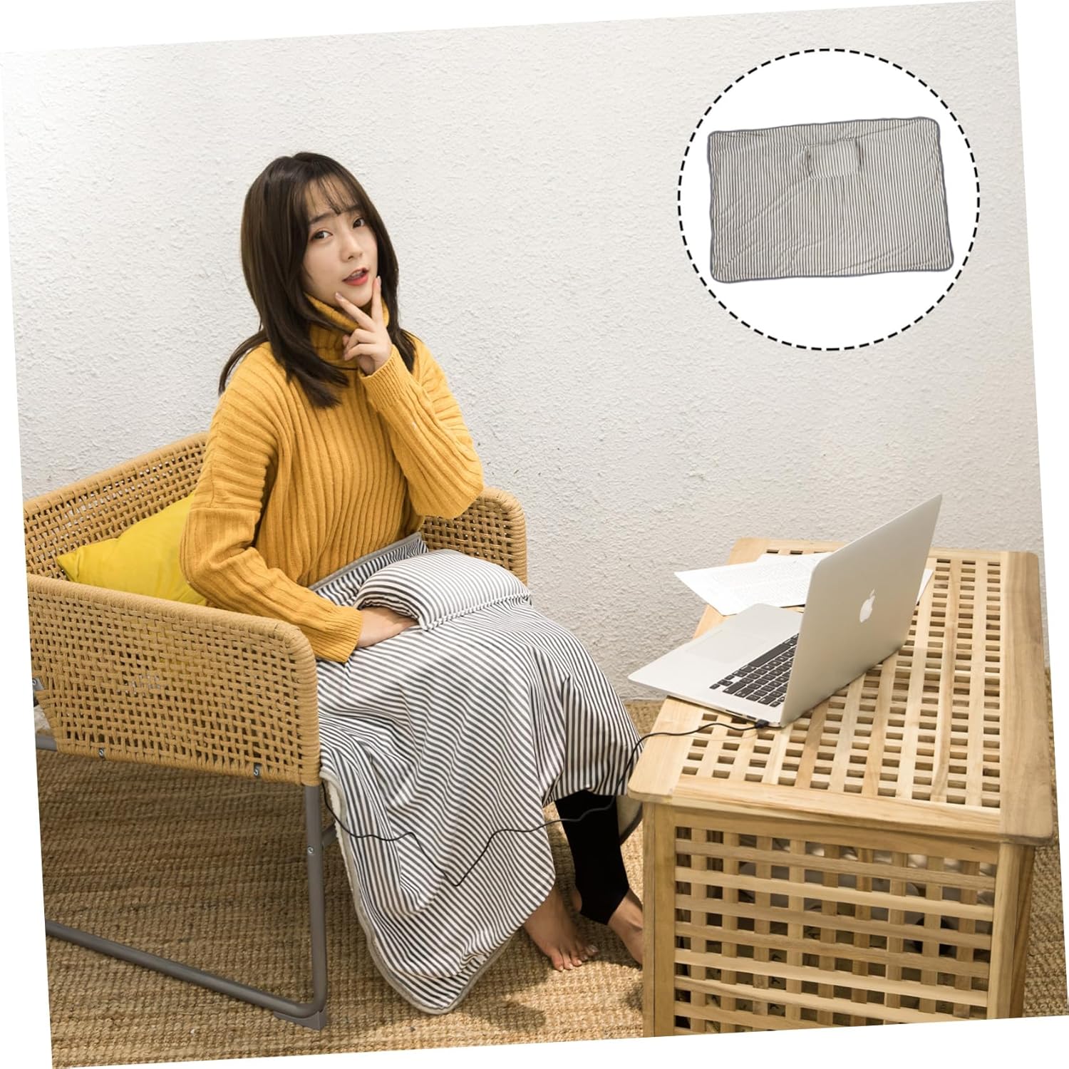 PRETYZOOM Heated Electric Blanket for Winter Comfort