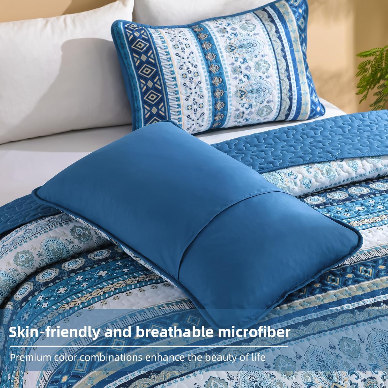 Goodidea Boho Quilt Set Queen Size 3 Piece 1