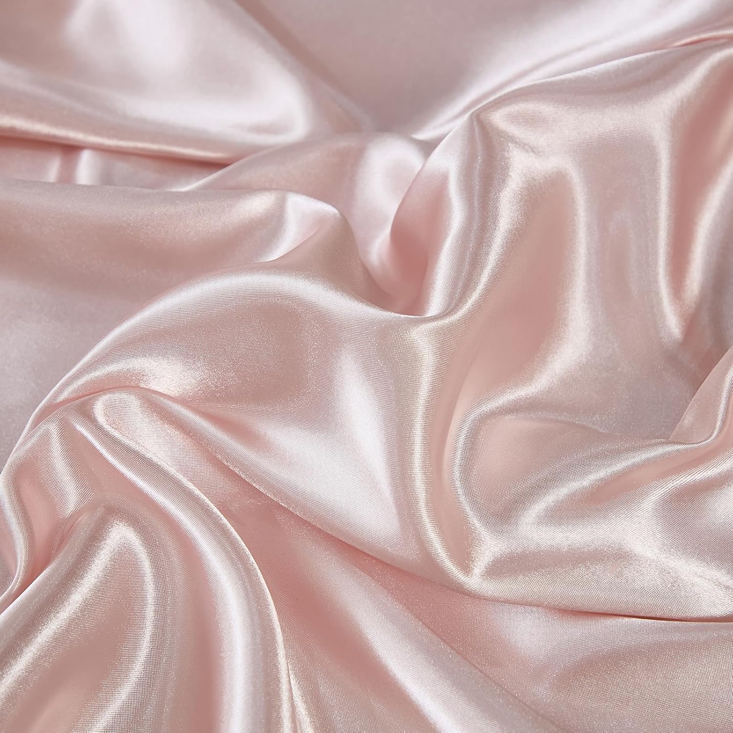 Bedbay Pink Satin King Comforter Set 10-Piece