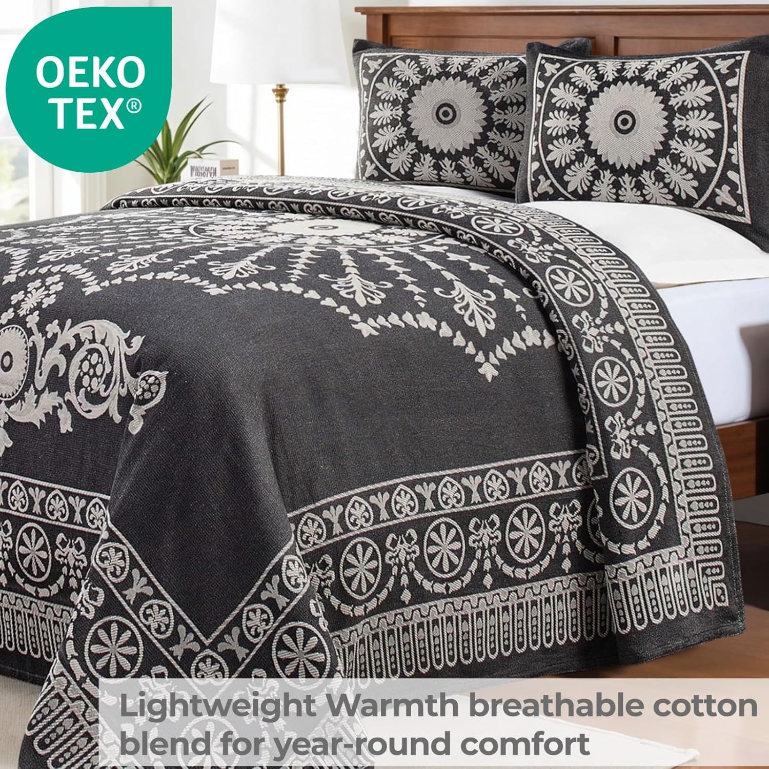 Superior Oversized Bohemian Bedspread Set