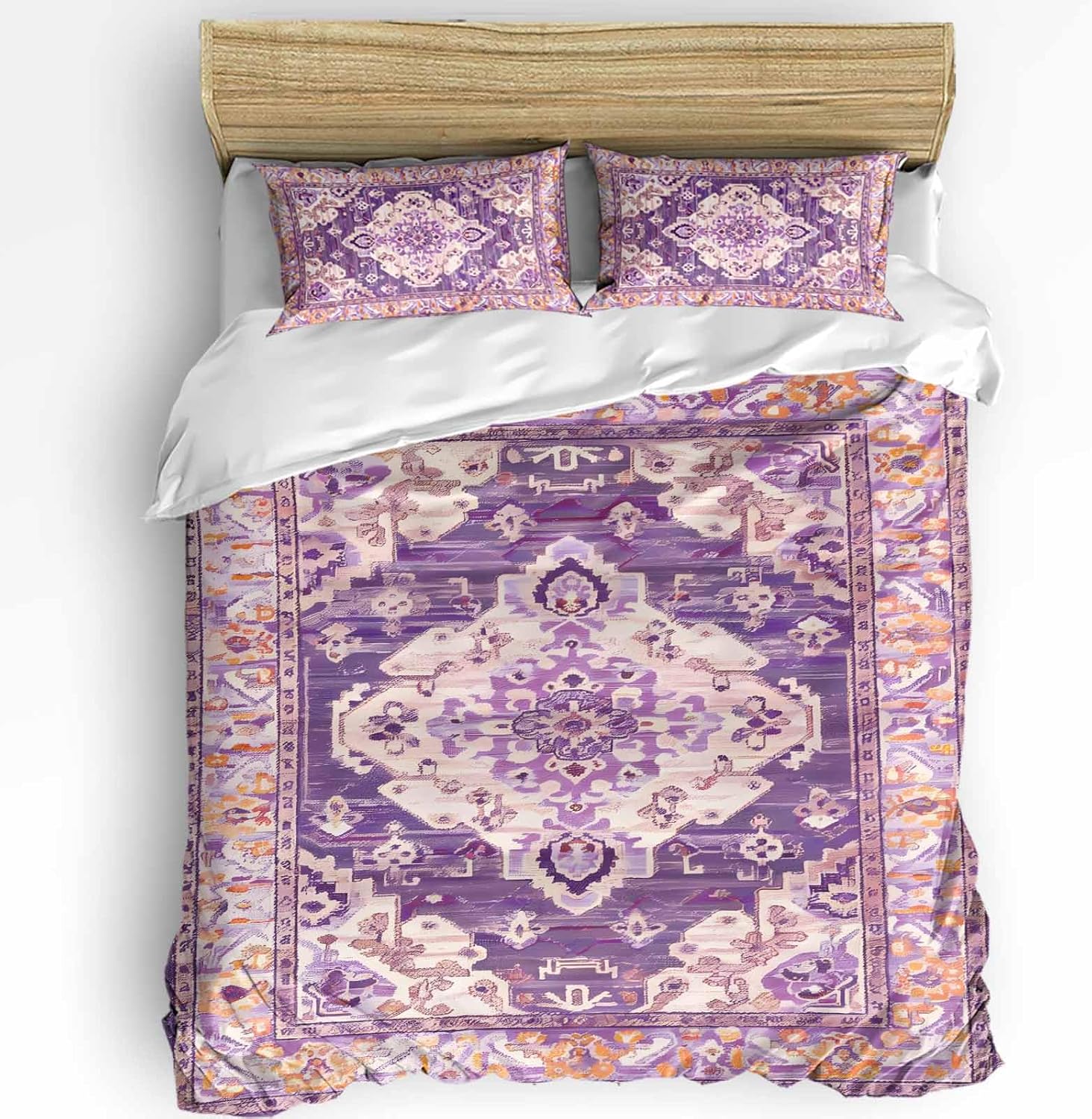 Boanket 3-Piece Queen Duvet Cover Set with Zipper Closure 1