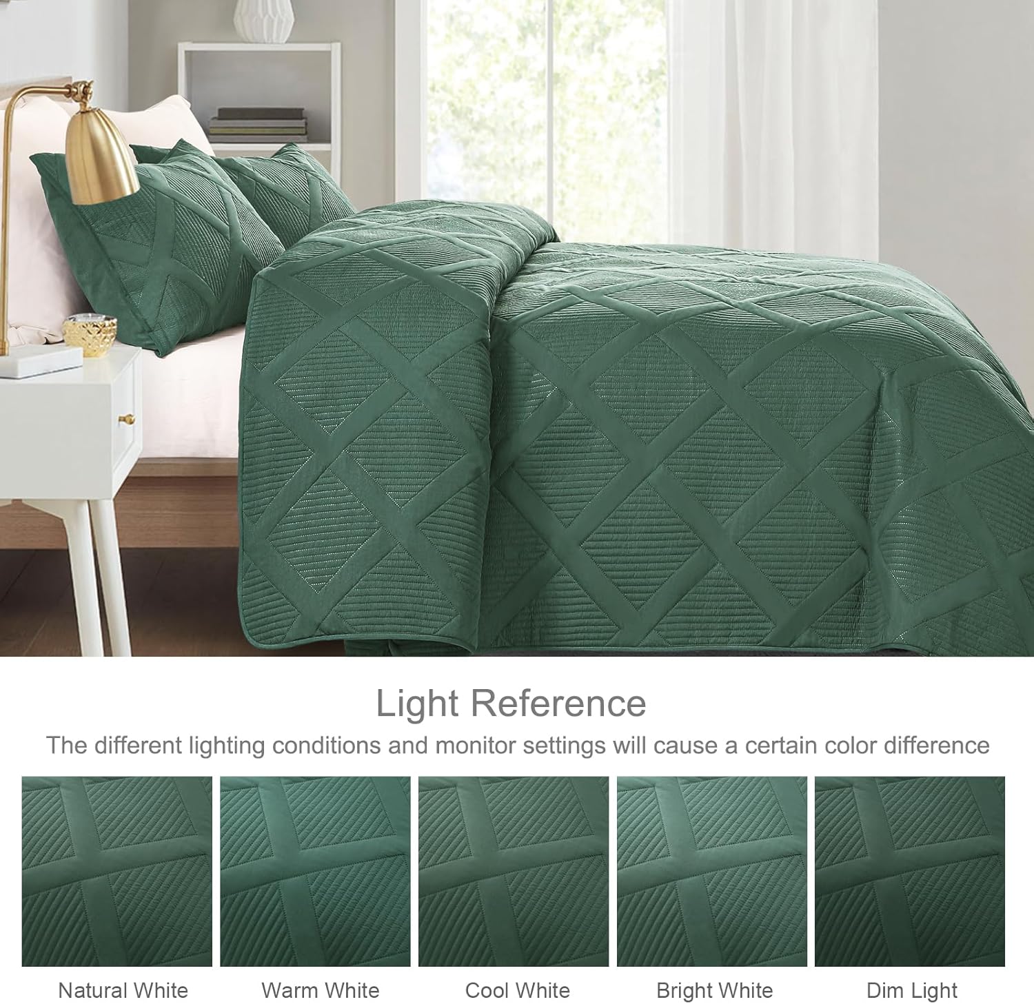 Exclusivo Mezcla Twin Quilt Set with Striped Pattern