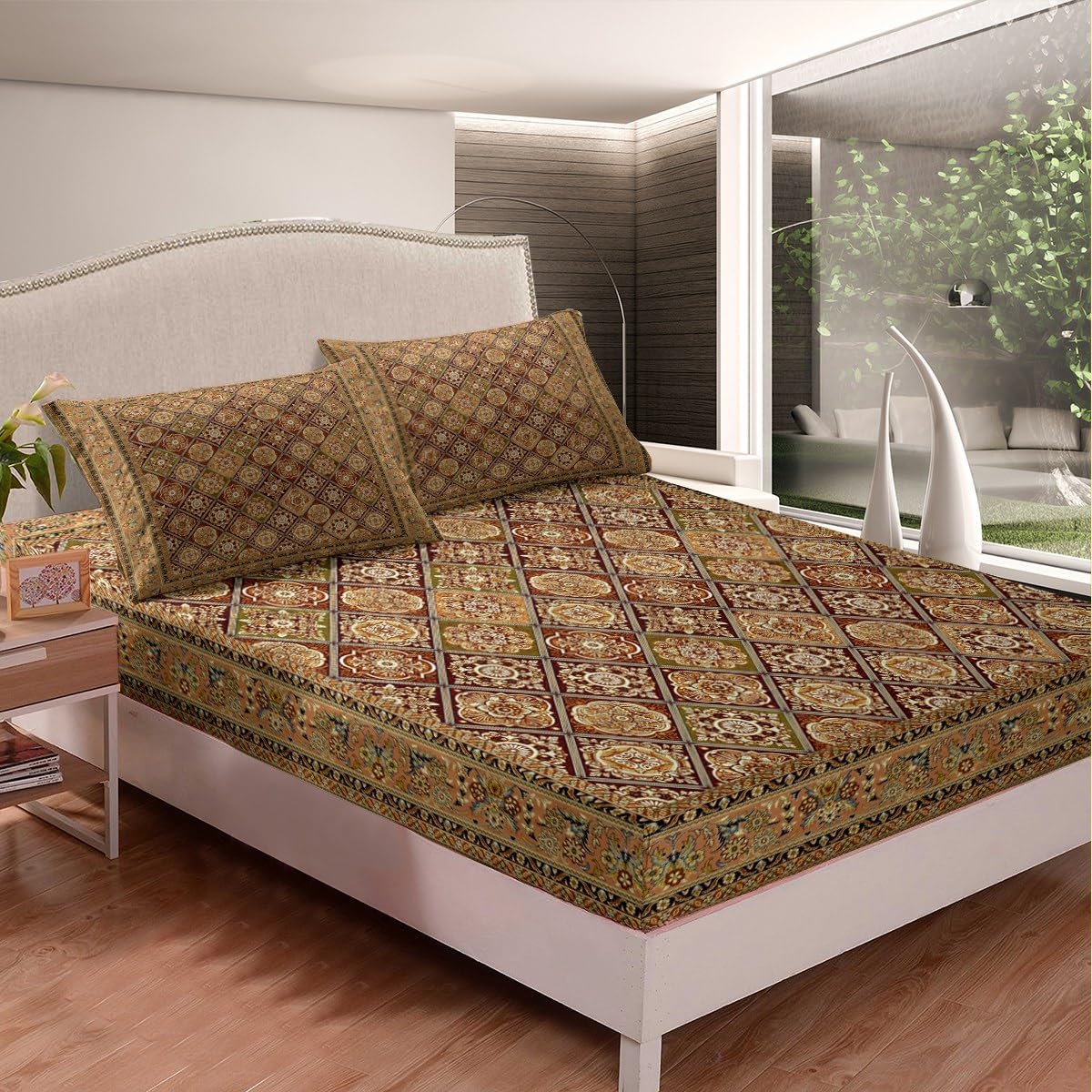 Feelyou Boho Paisley Sheet Set Twin Size Kids