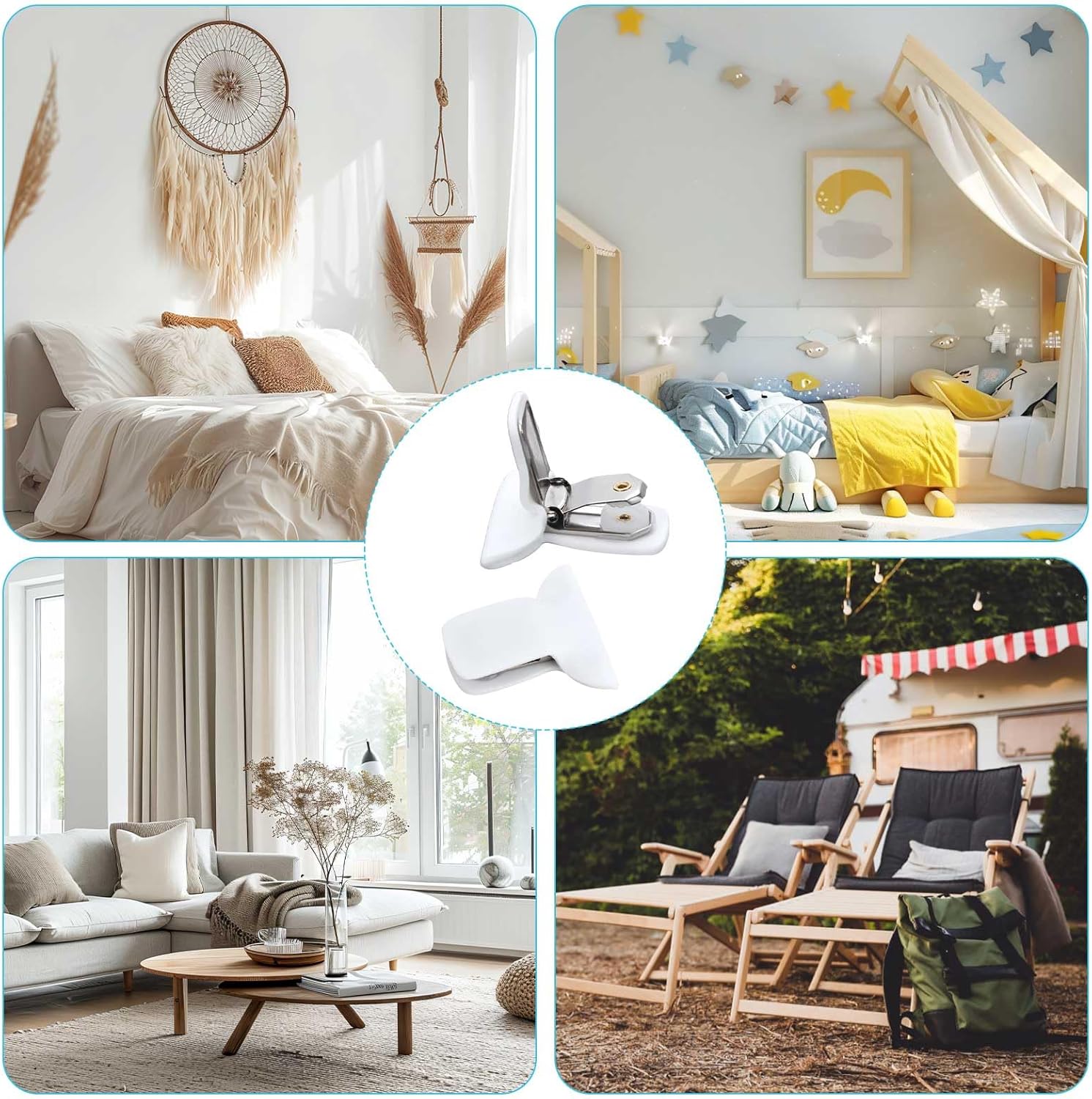12pcs Duvet Clips for Comforter Inside