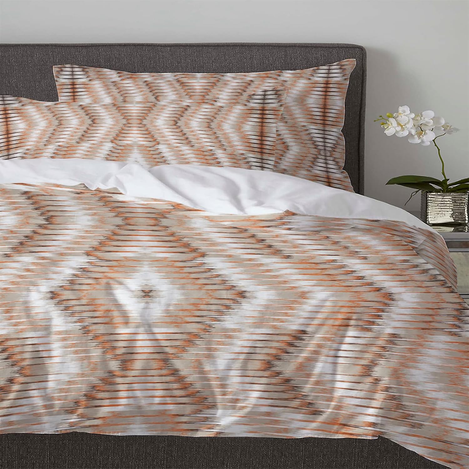 OComster California King Duvet Cover Set with 2 Pillowcases 1
