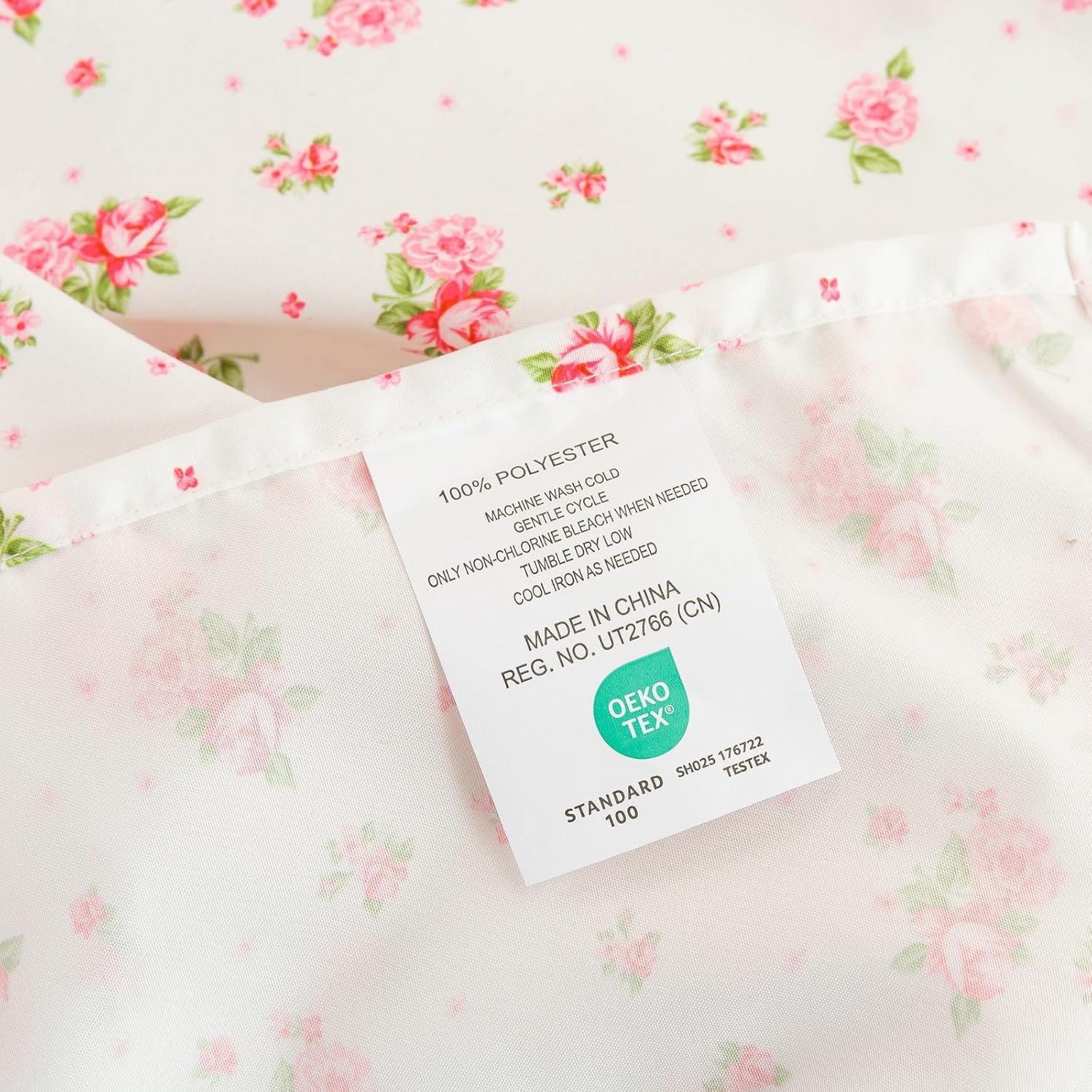 JiaPoem 4-Piece Floral Sheet Set - Cool Ultra Soft Queen Sheets