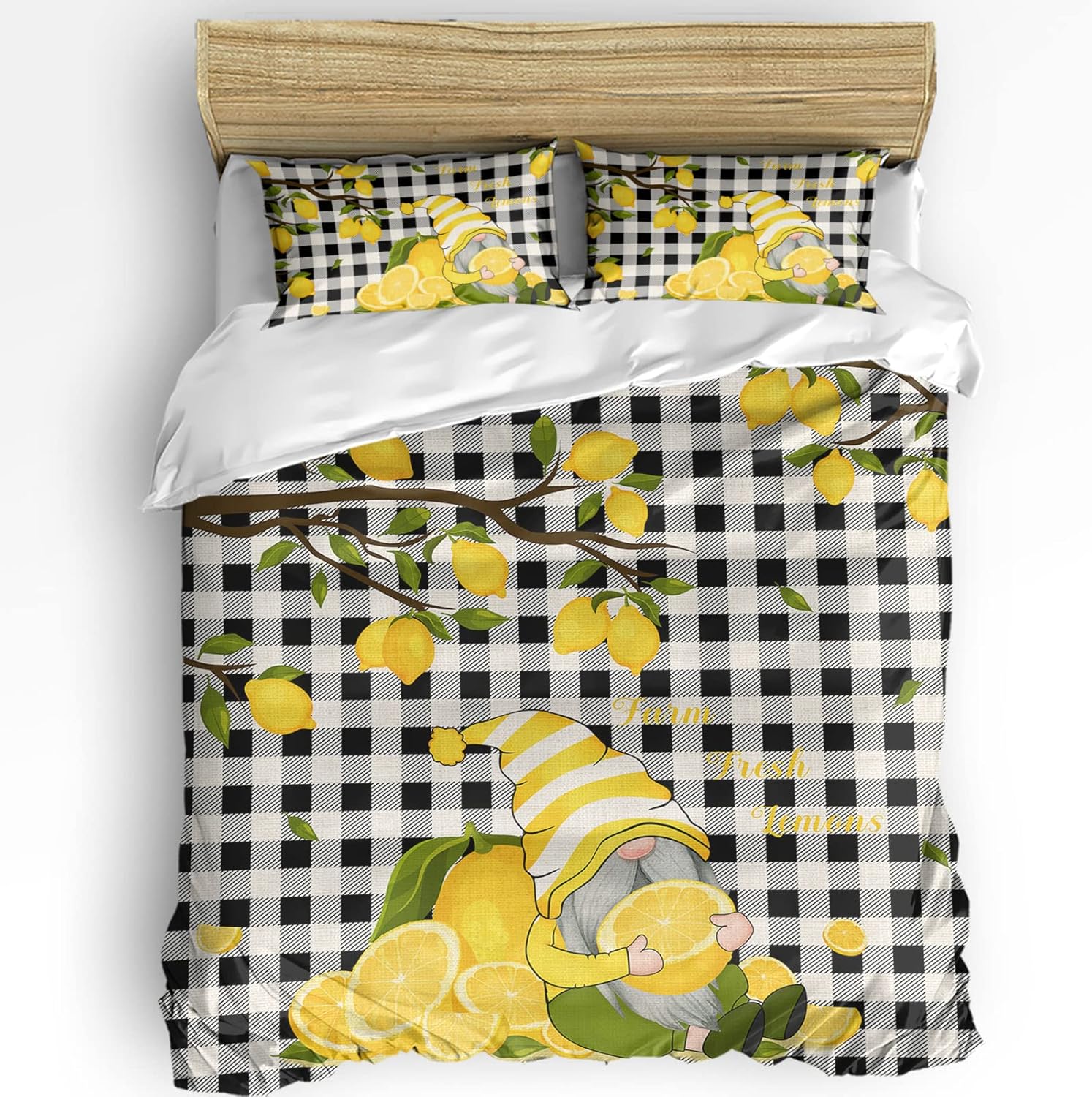 OComster California King Duvet Cover Set with Pillow Shams