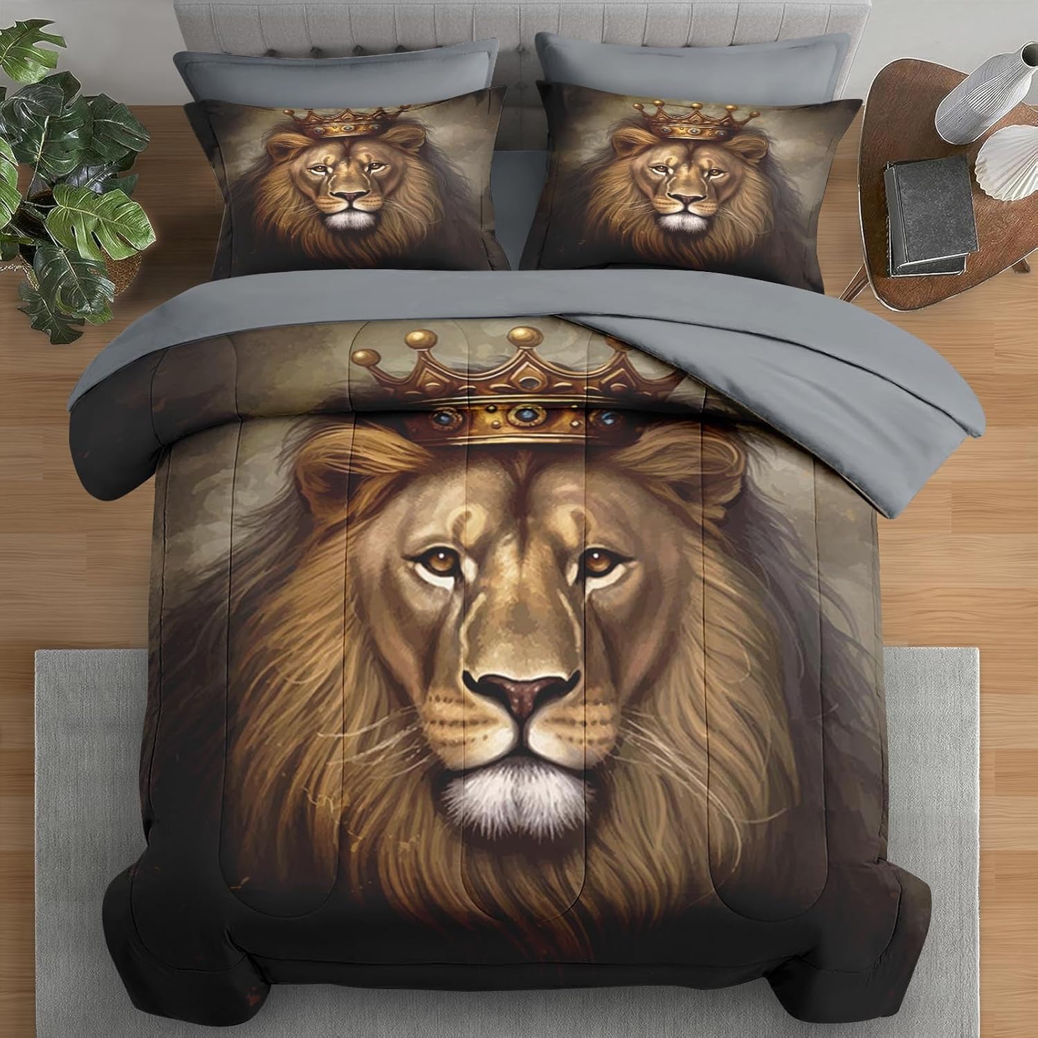 Pamnest King Lion Comforter Set 7 Pcs 1