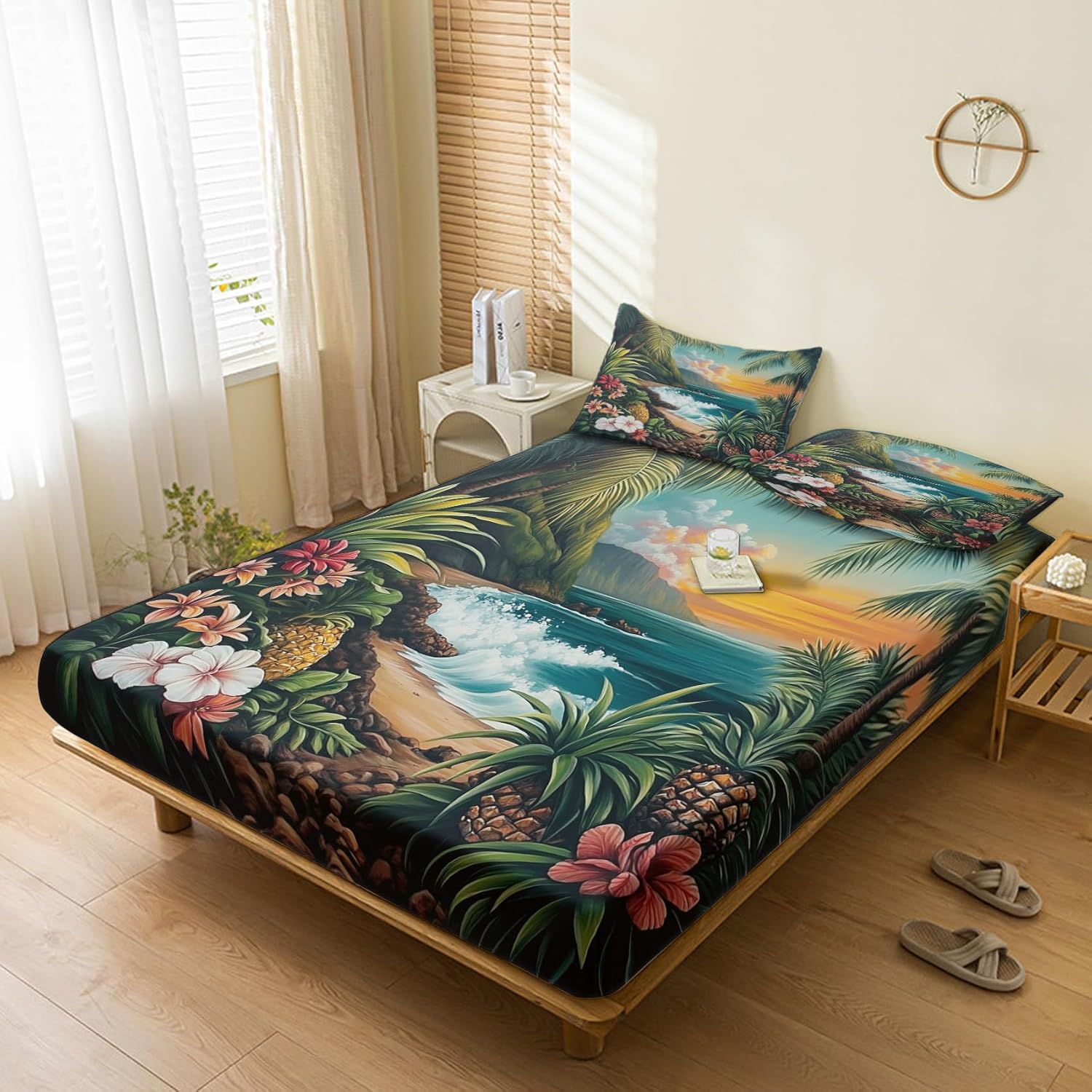Ocean Beach Sheets California King 4-Piece Set 1