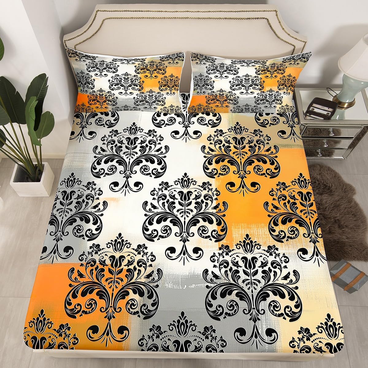 Erosebridal Abstract Art Bed Set with Pillowcases