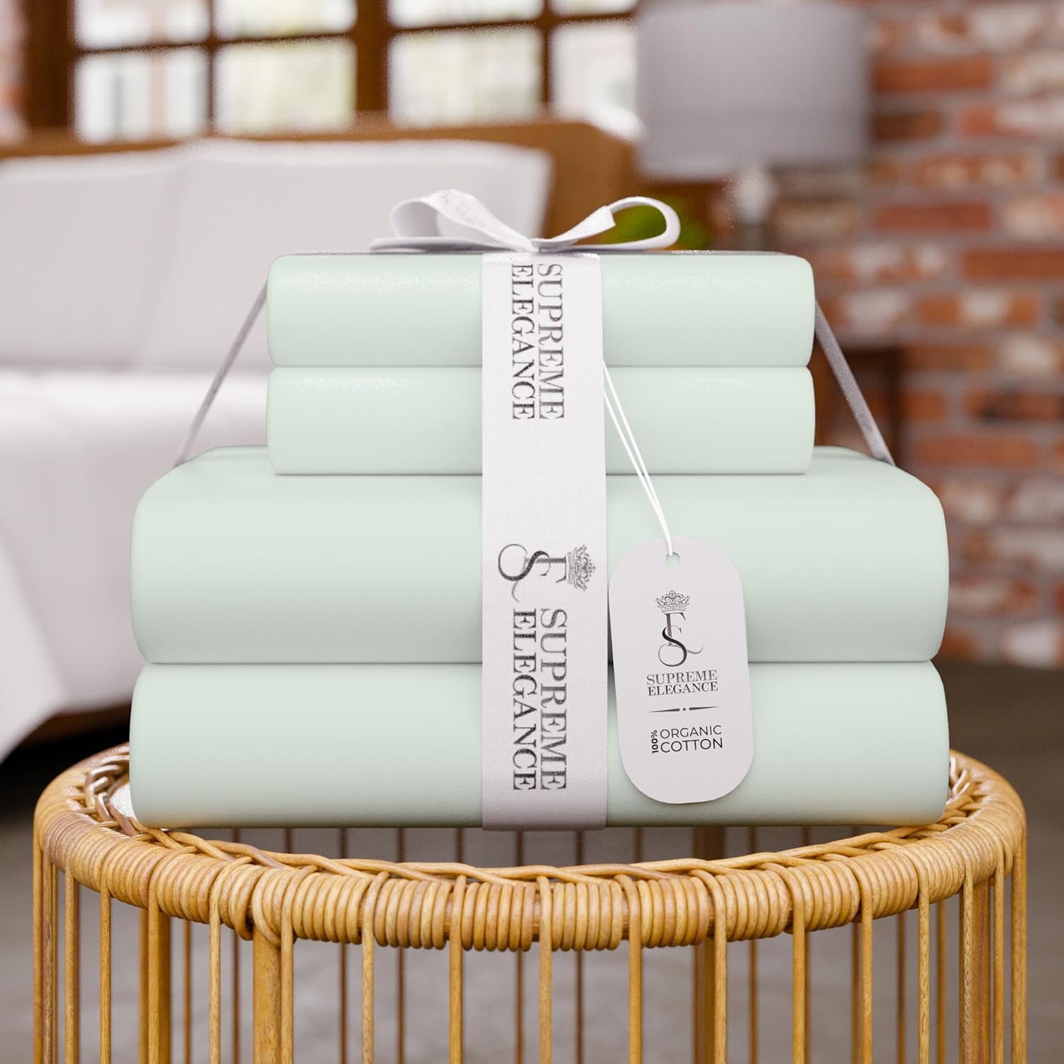 SUPREME ELEGANCE 100 Cotton Full Size Sheet Set