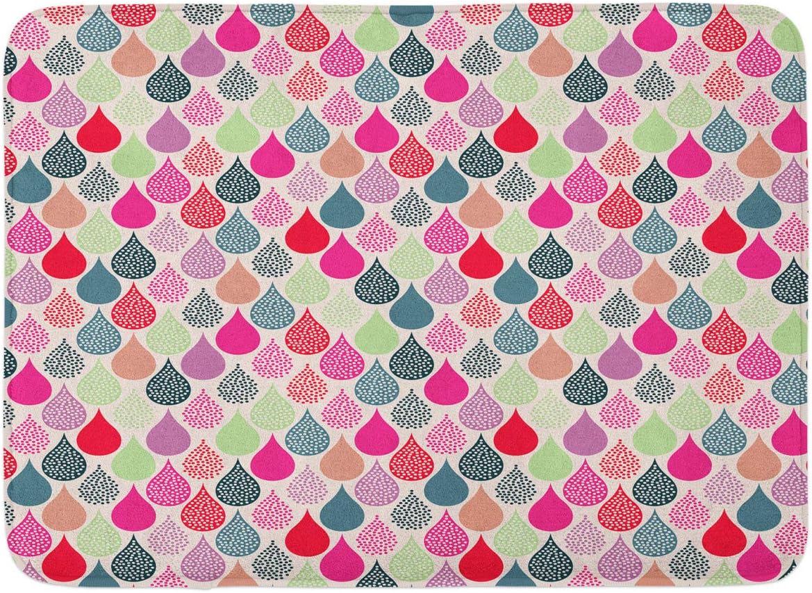 Ambesonne Geometric Bath Mat Red 302 x 20