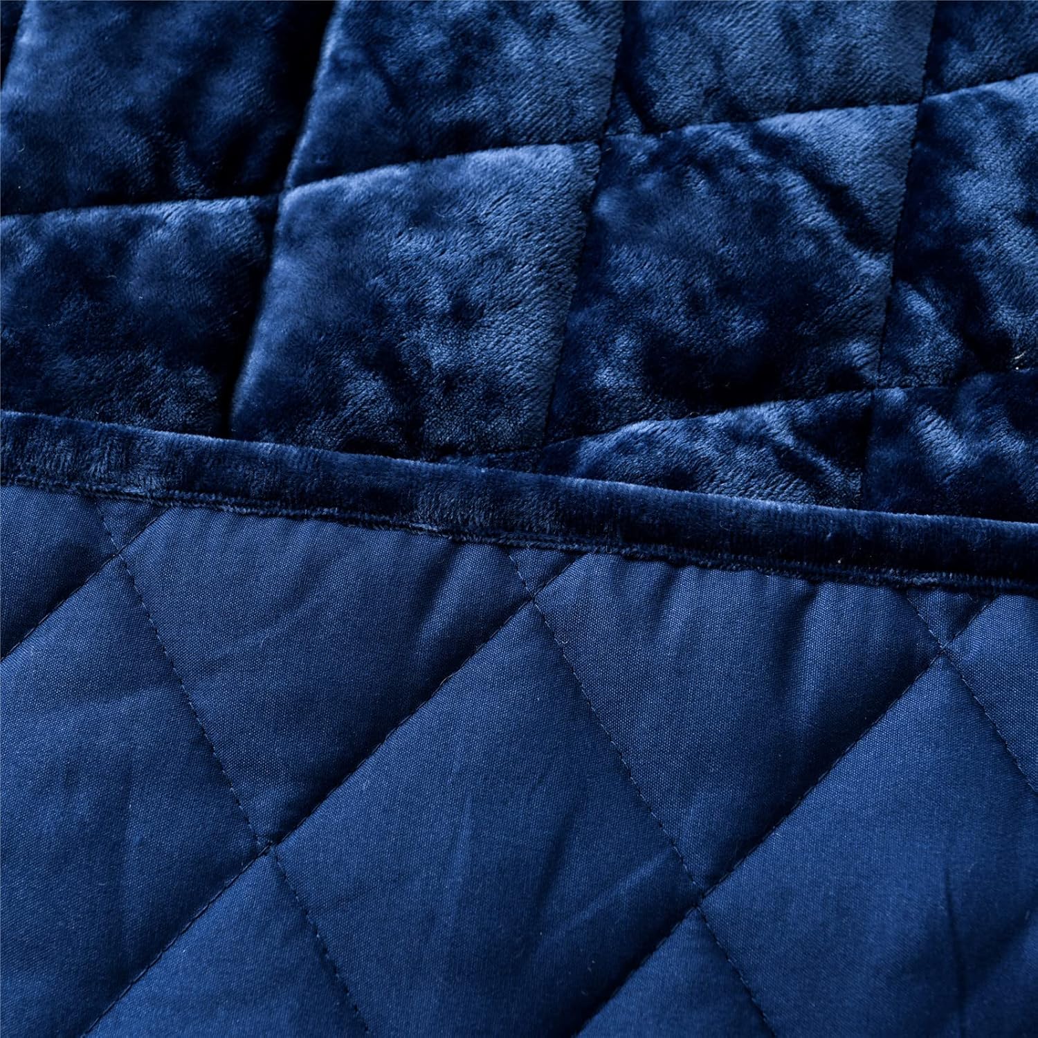 Fredsure Distressed Velvet Quilt Set for King Bed