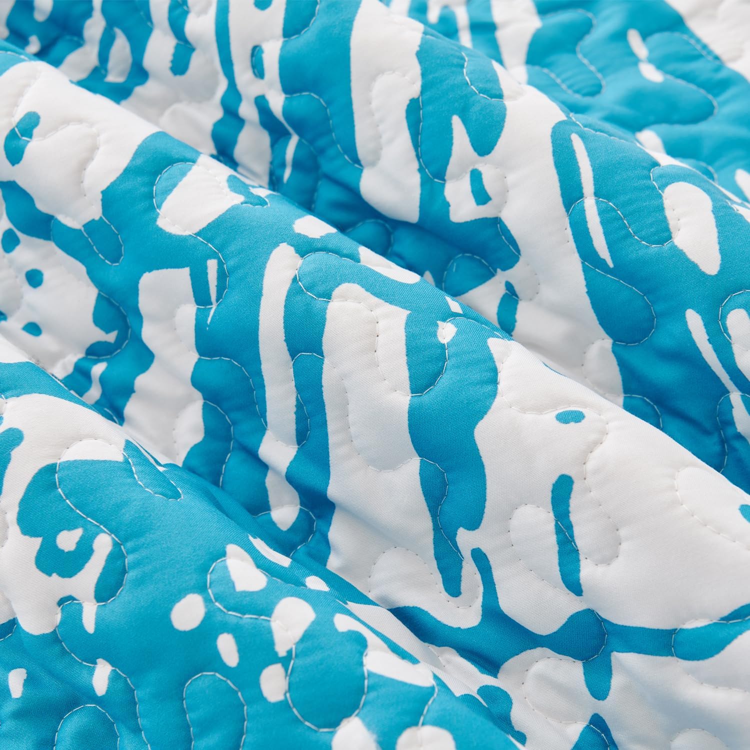 EVENHUG Reversible Coastal Quilt Set Queen Size 3 Piece
