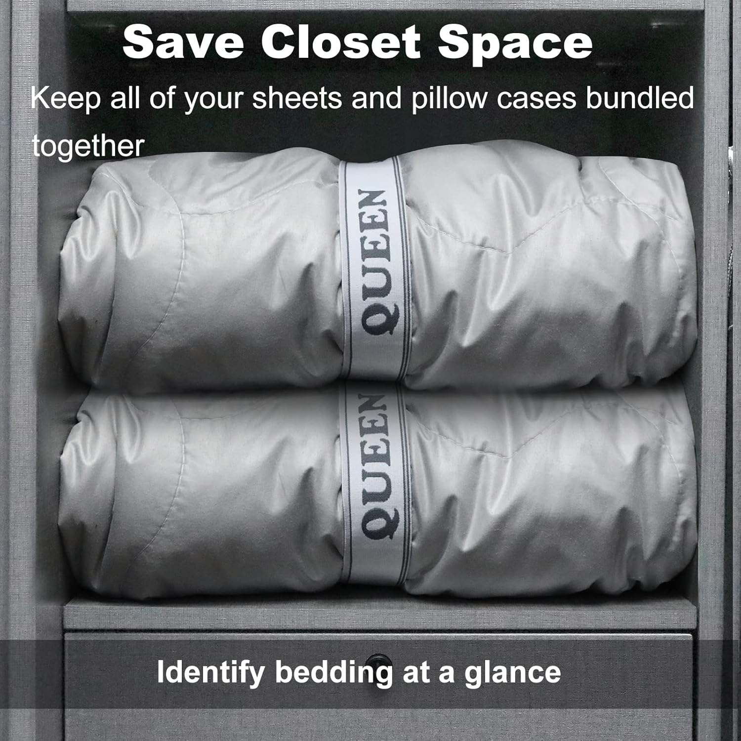 MANWU Sheet Fastener Organizer for Queen Size Beds 2pcs