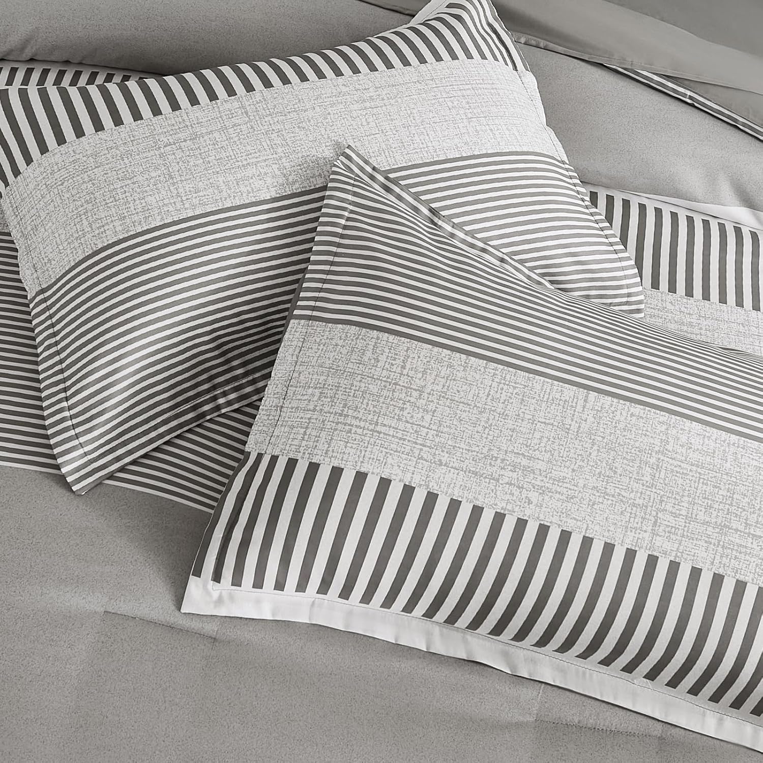Cottolester Gray Comforter Queen Set 7 Pieces