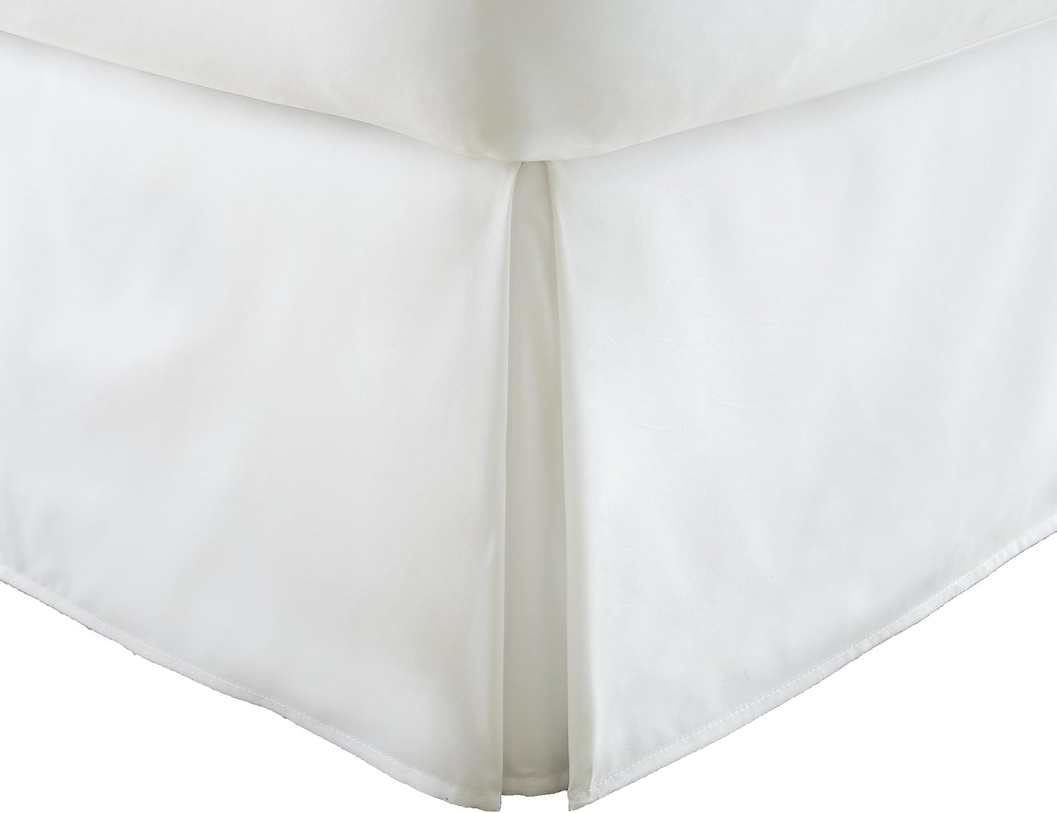 IENJOY Home Premium Pleated Bed Skirt White Full