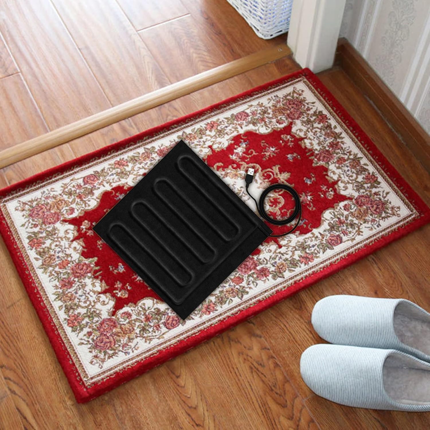 Electric Heated Blanket Throw Cordless Rechargeable