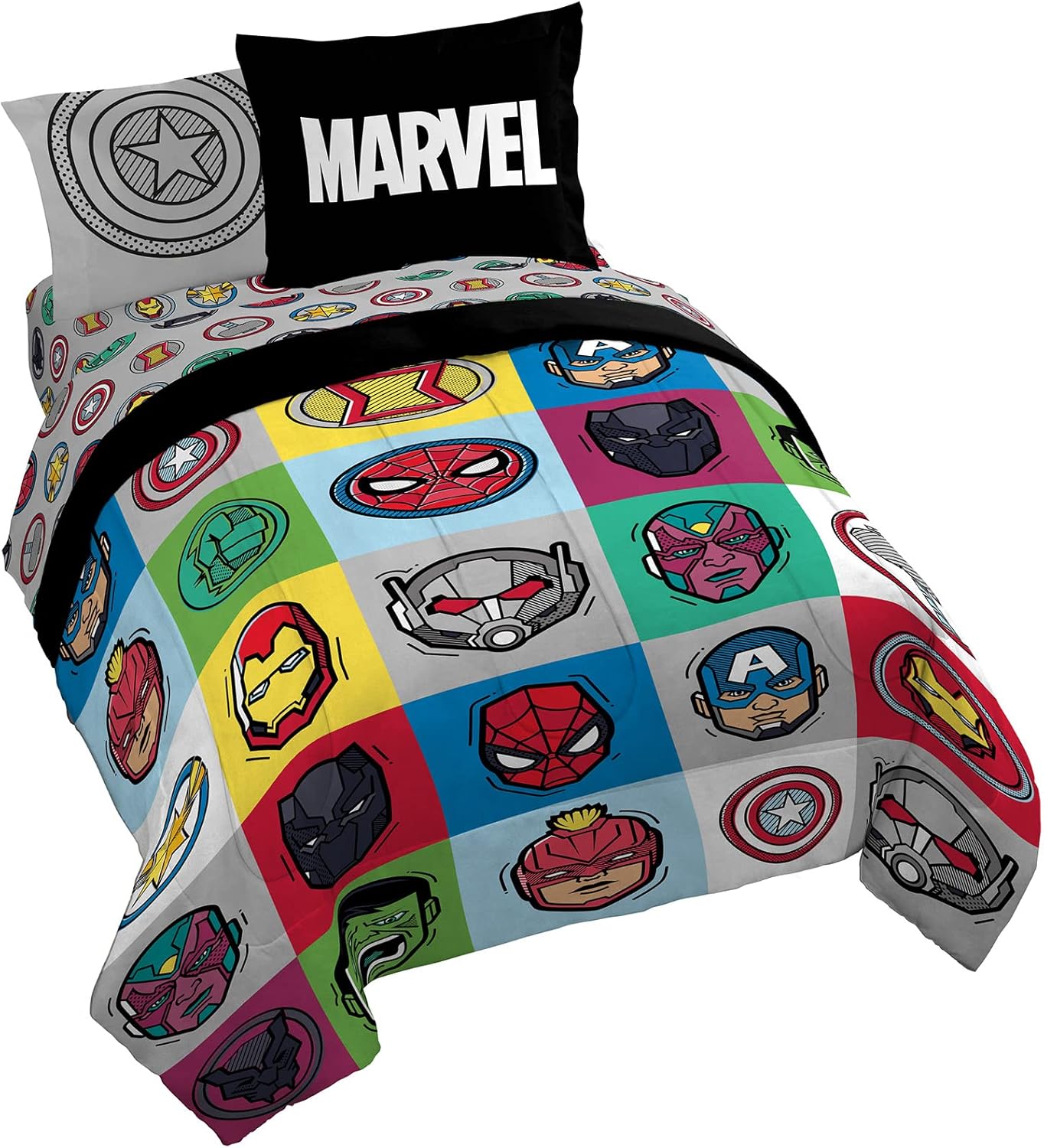 Jay Franco Marvel Avengers 7-Piece Queen Bed Set