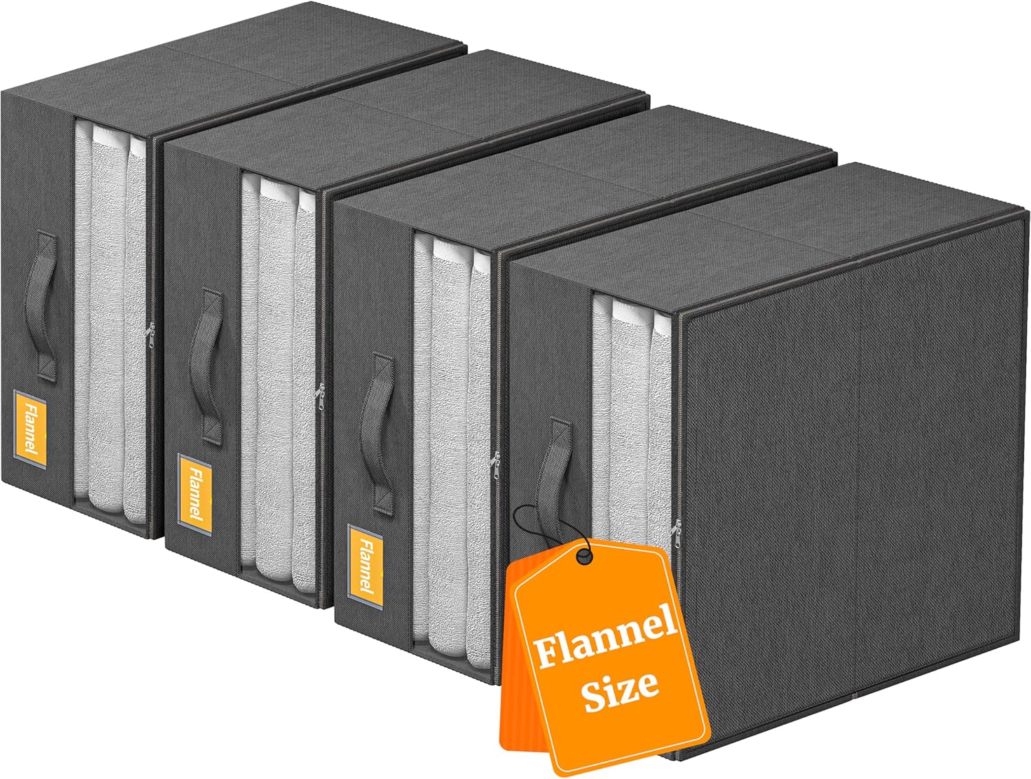 EnHomee 4 Pack Bed Sheet Organizer 240L Grey 1