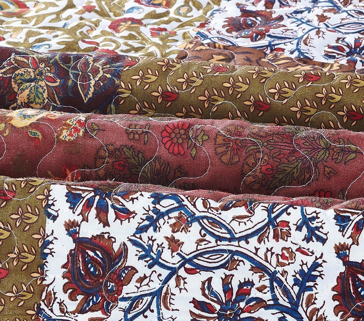 SLPR Red Riches 3-Piece Quilt Set - King Size