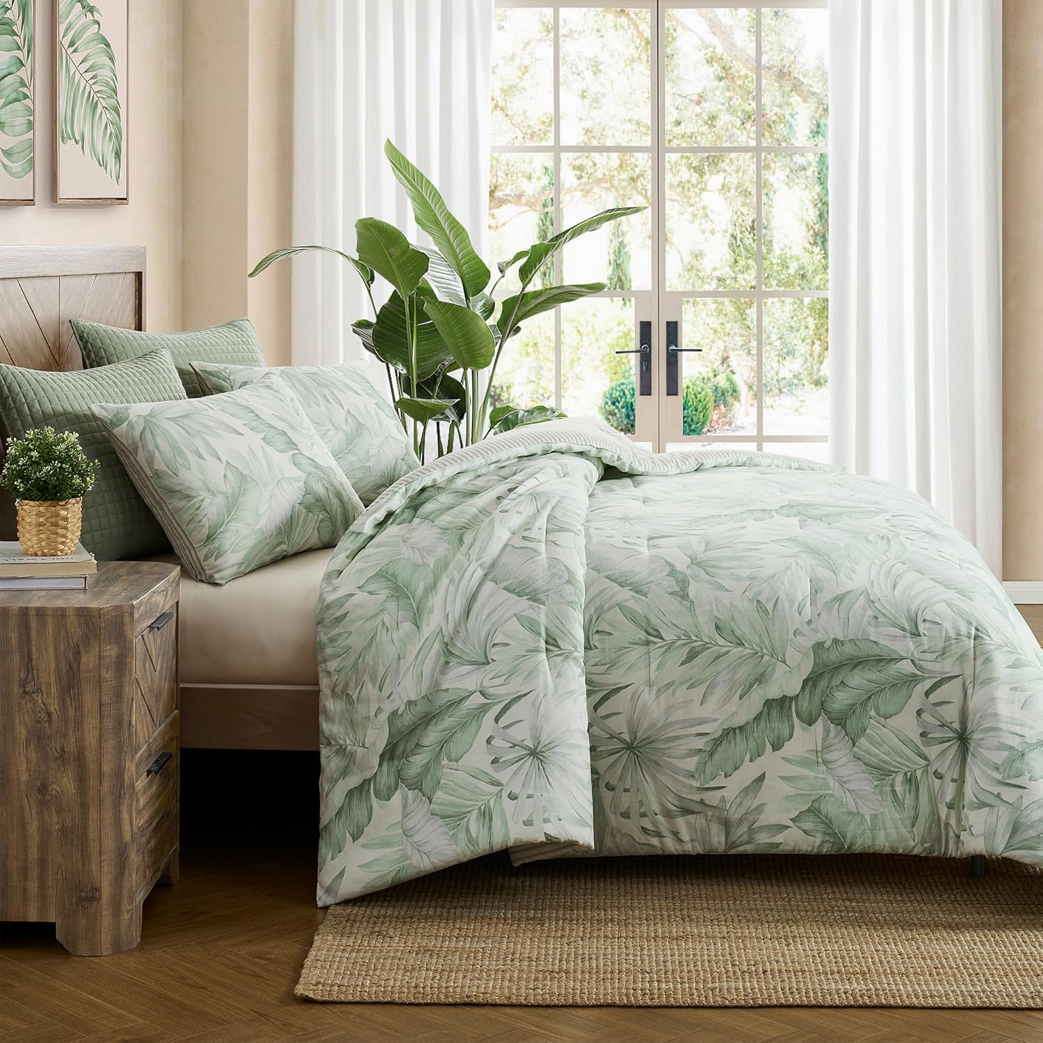 Wonderful 210T Cotton Sateen Comforter Set Queen 3 Pieces