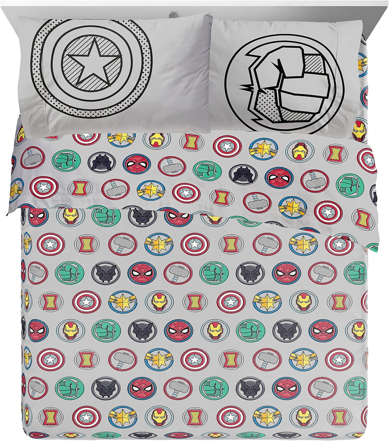 Jay Franco Marvel Avengers 7-Piece Queen Bed Set
