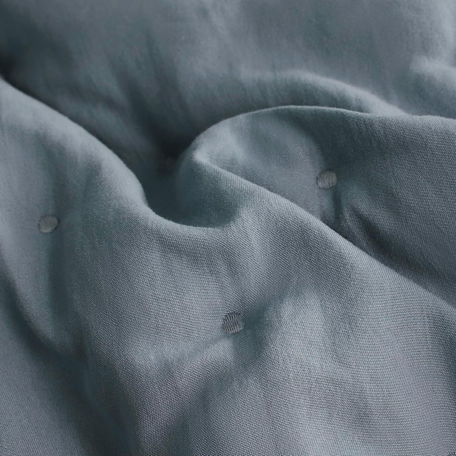 WDCOZY Blue Cloud Quilt Queen Set with Pillow Shams