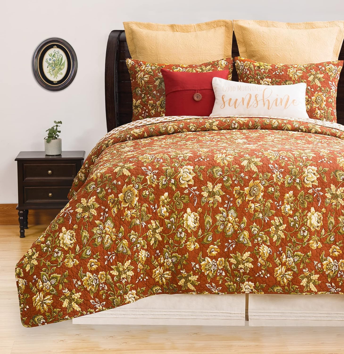 CF Home Estelle FullQueen 3-Piece Reversible Coverlet Quilt Set