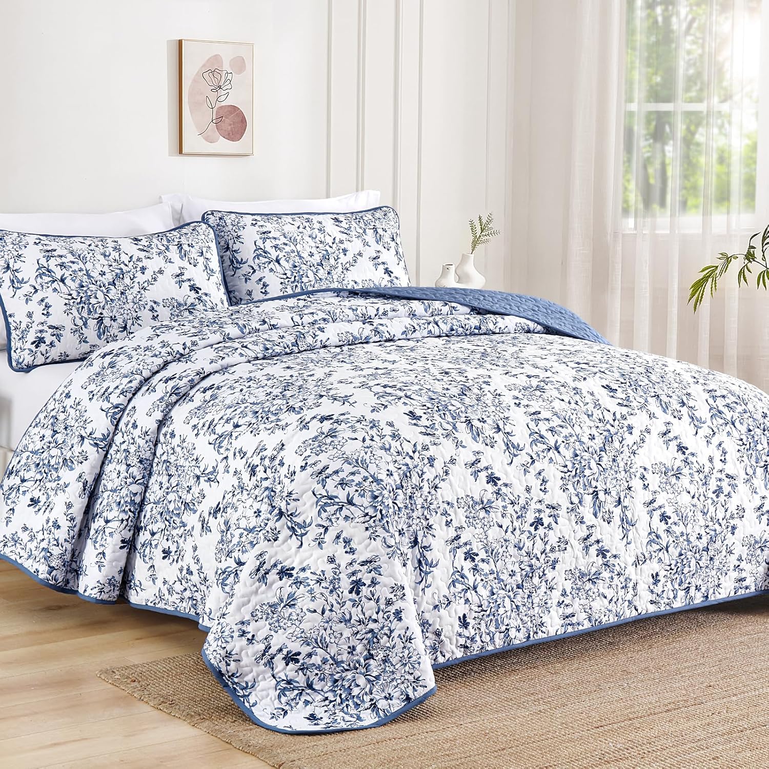WONGS BEDDING Queen Size Quilt Set