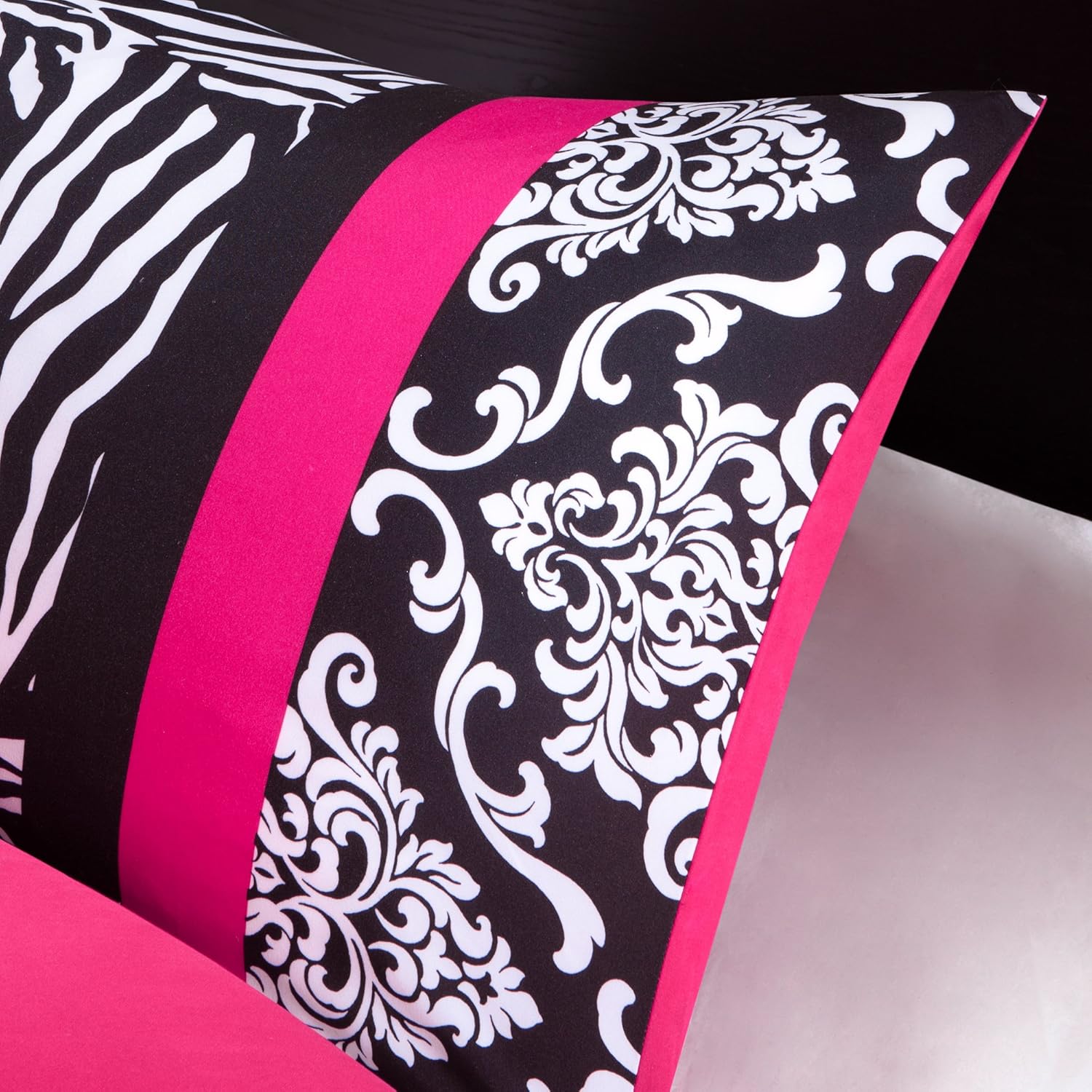 Mi Zone Comforter Set - Zebra Pink 4 Piece