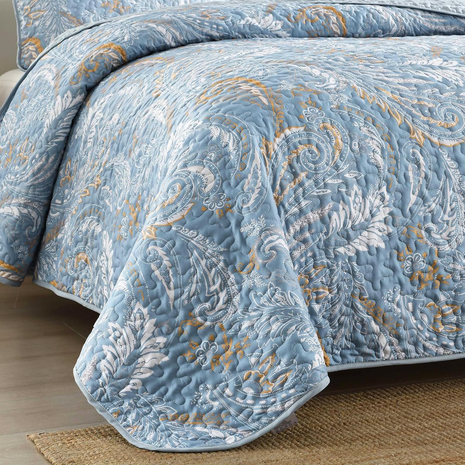WONGS BEDDING Boho Quilt Set Queen 3 Pieces