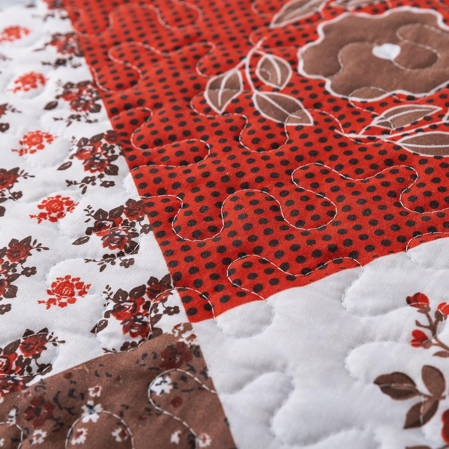 HoneiLife Quilt Set King Size - Amaranth Red